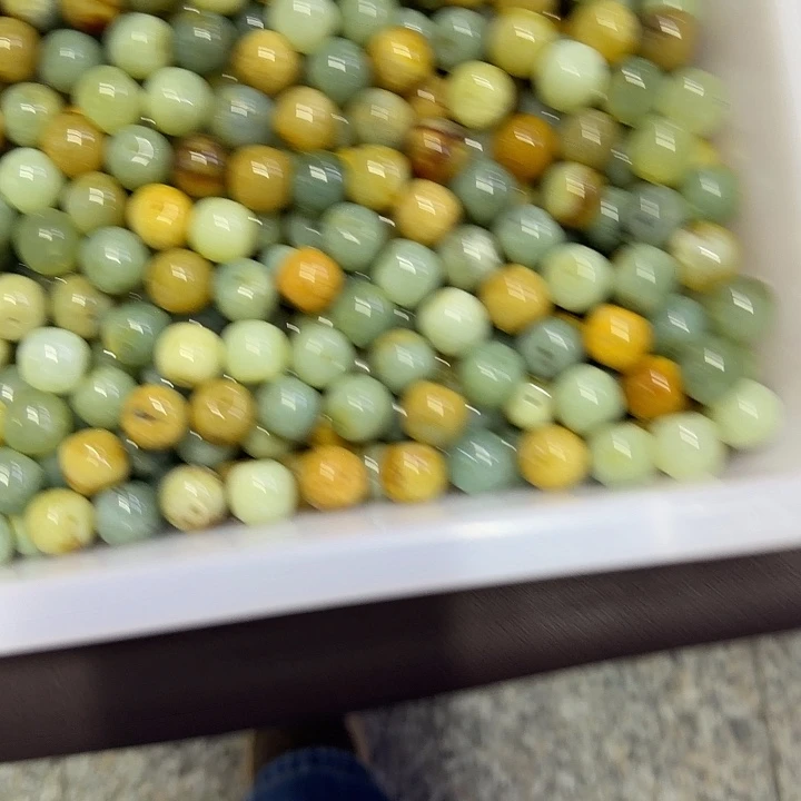 蛇纹石玉合金手链