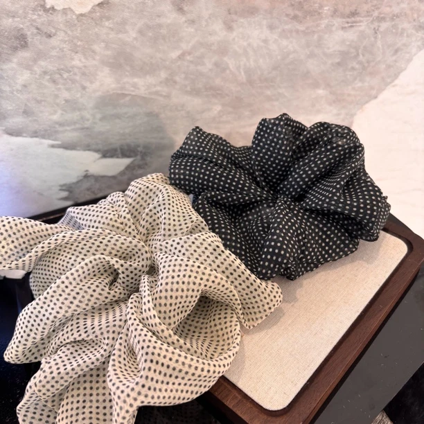 黑白波点发圈FQ218