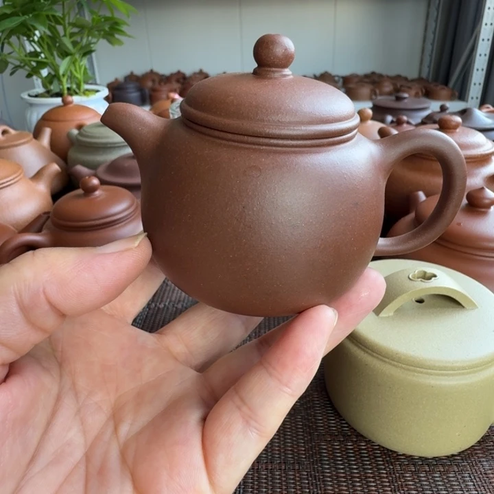 @***记茶杯紫砂底槽清匏尊140cc