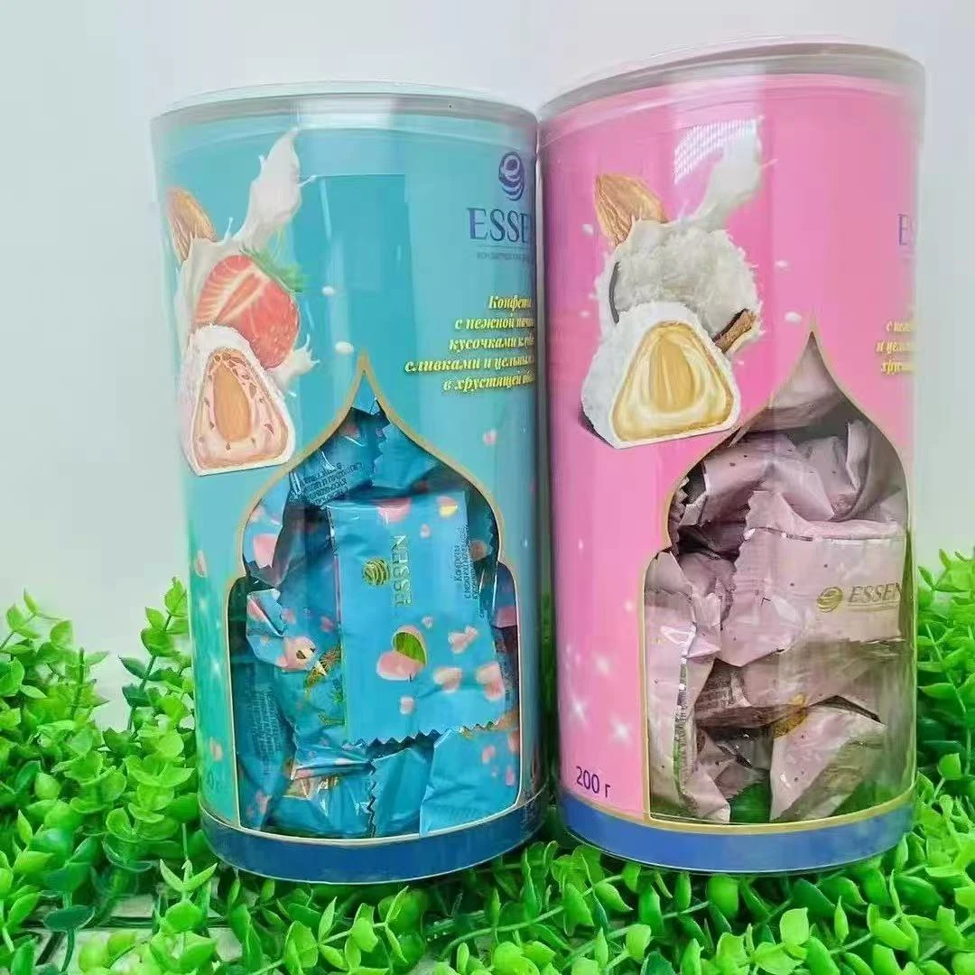 兜兜俄罗斯进口罗斯利德牌奶罐形状奶油椰蓉巧克力夹心糖果200克