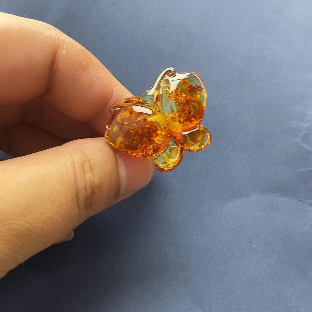 琥珀未镶嵌裸石戒指