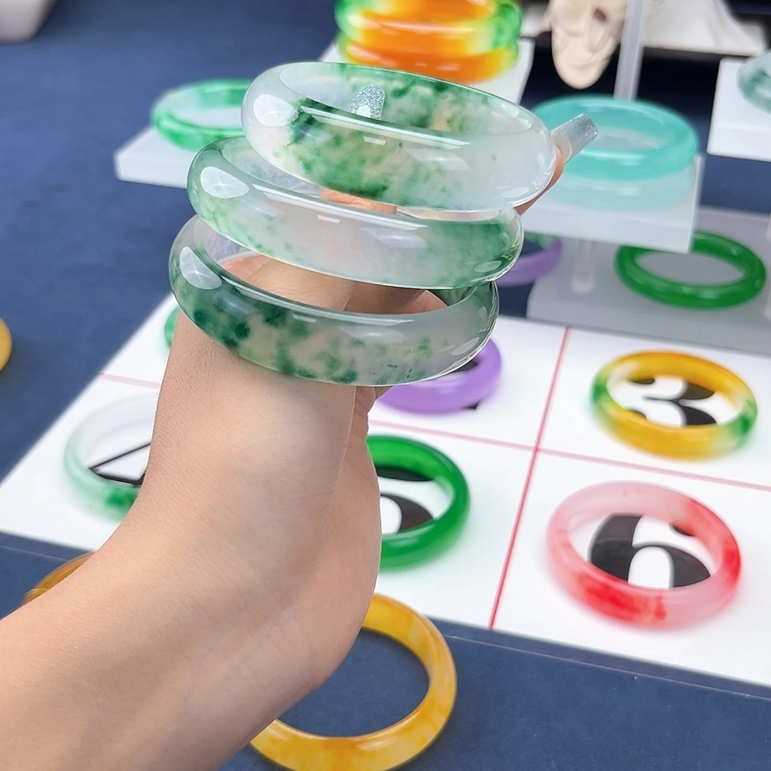 未镶嵌手镯石英质玉备注圈口54到64