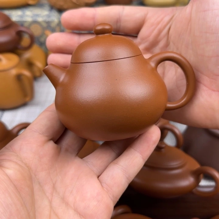 经***人茶壶紫砂小煤窑朱泥零添加文旦