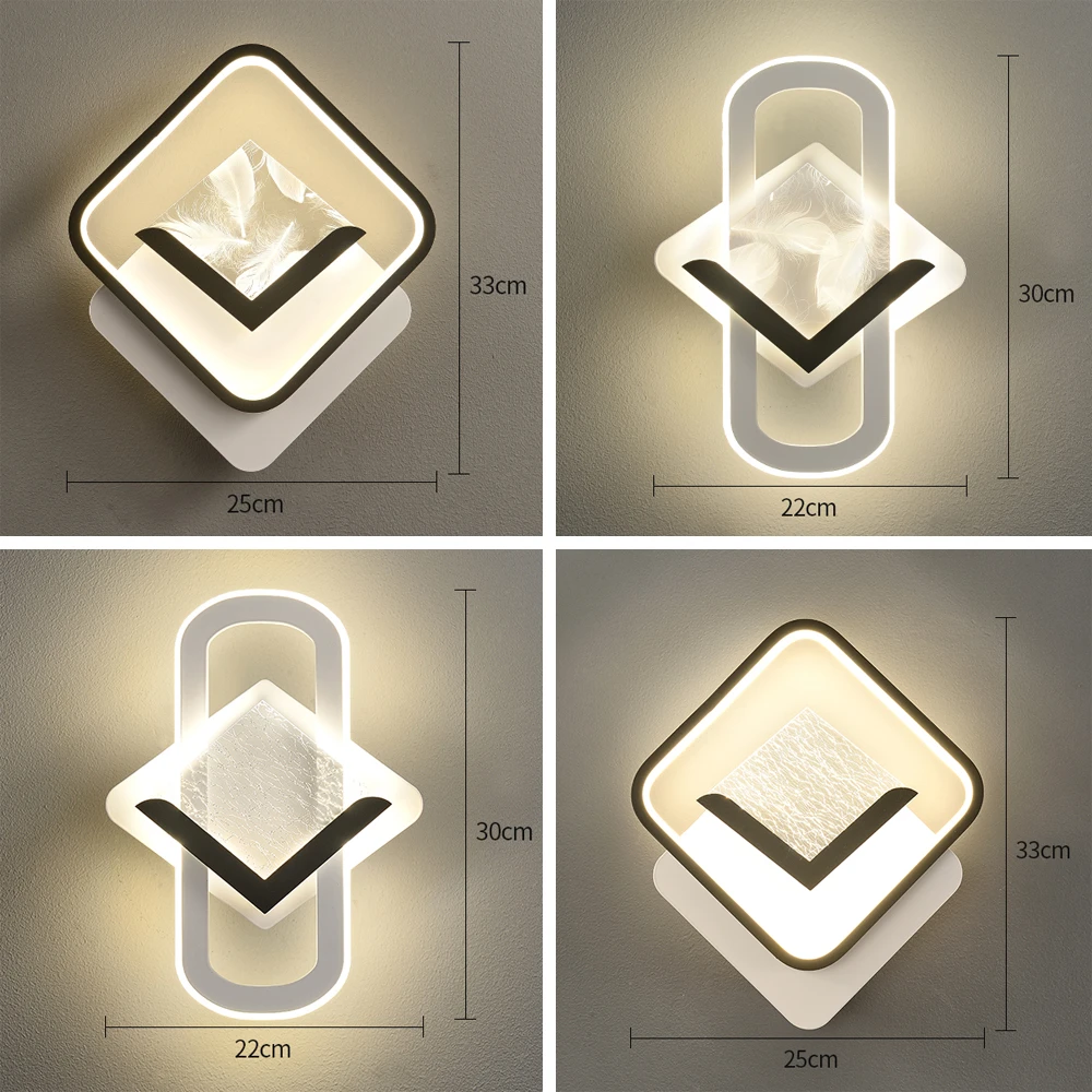 主卧床头灯led现代简约卧室客厅背景墙装饰北欧创意走廊楼梯壁灯