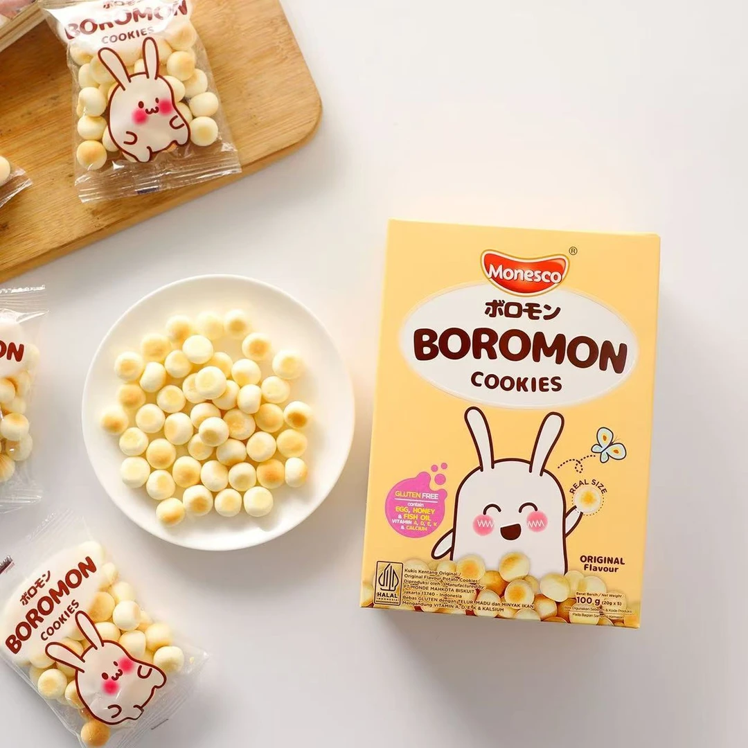 正品印尼进口Monesco茉乃可小馒头独立小包装牛奶味原味宝宝爱吃