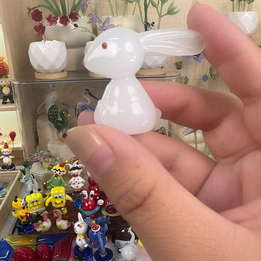 琉璃手工艺品琉璃小兔子