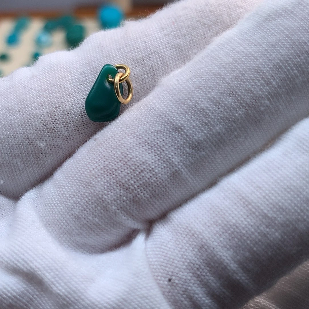 绿松石配饰18K金镶嵌S*y