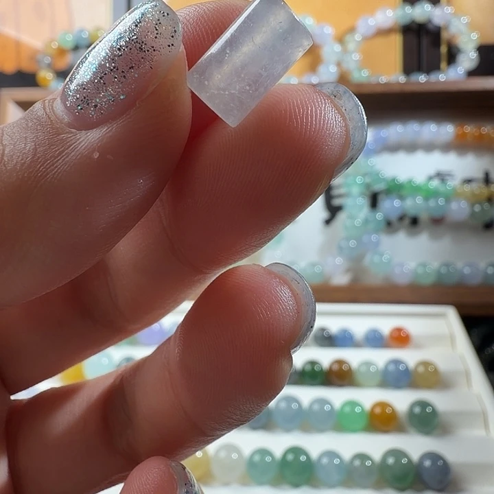 翡翠散珠翡翠桶珠12.2*7.5