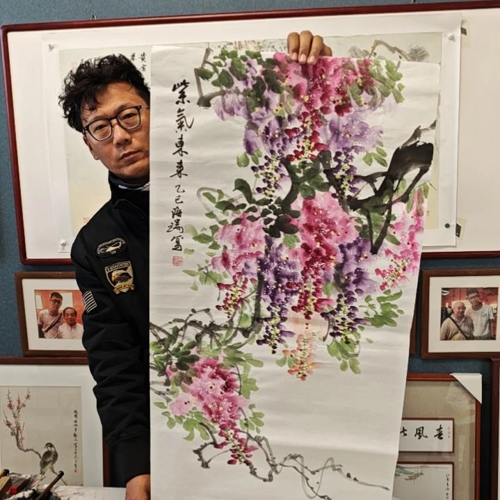 国画贾海瑞老师现场定制