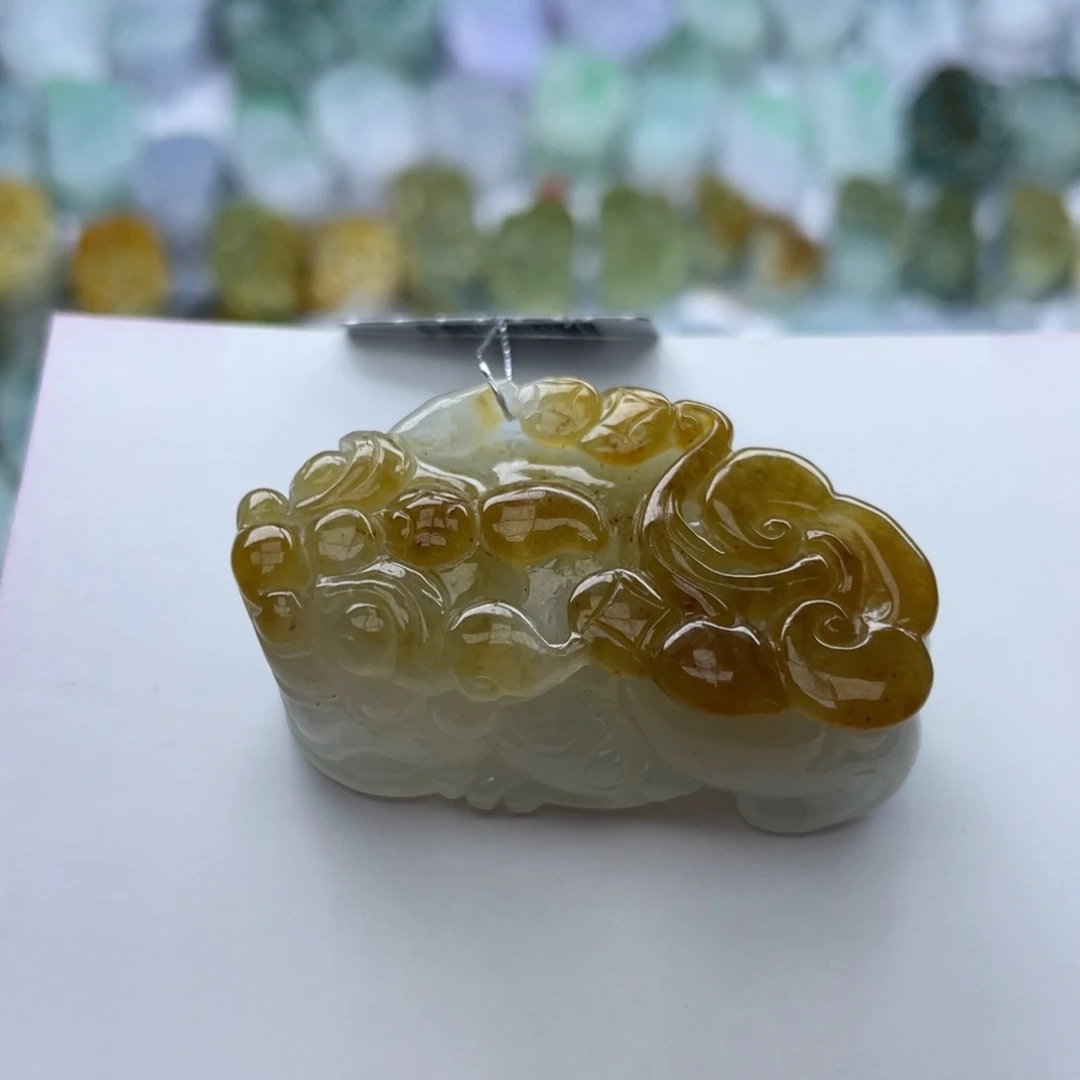 翡翠颈饰未镶嵌貔貅