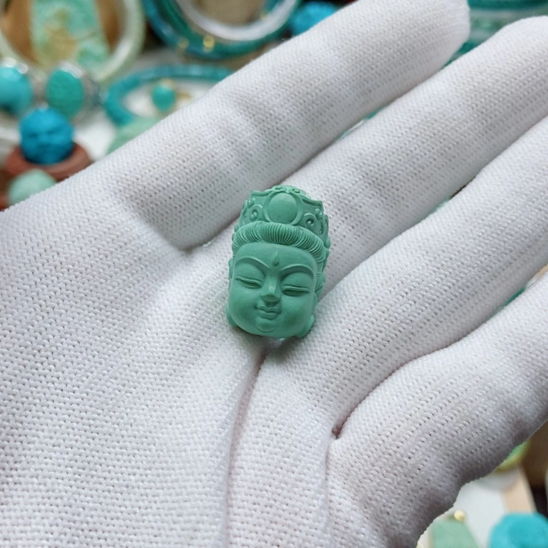 绿松石未镶嵌观音