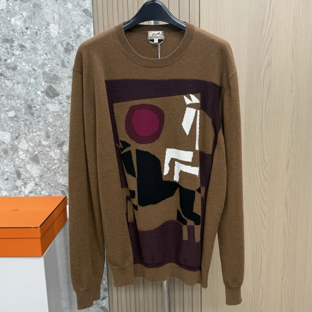 未使用 Hermes/爱马仕 135200 山羊绒毛衣