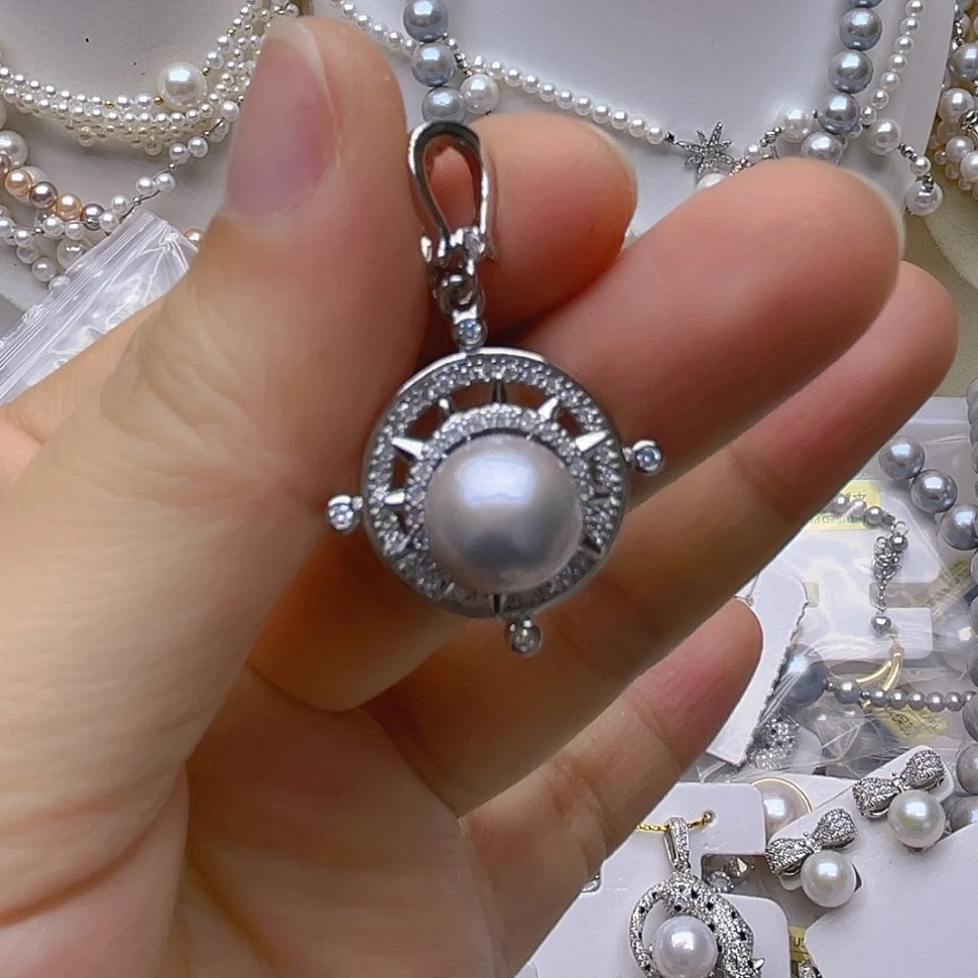 吊坠或者耳钉未镶嵌淡水珍珠