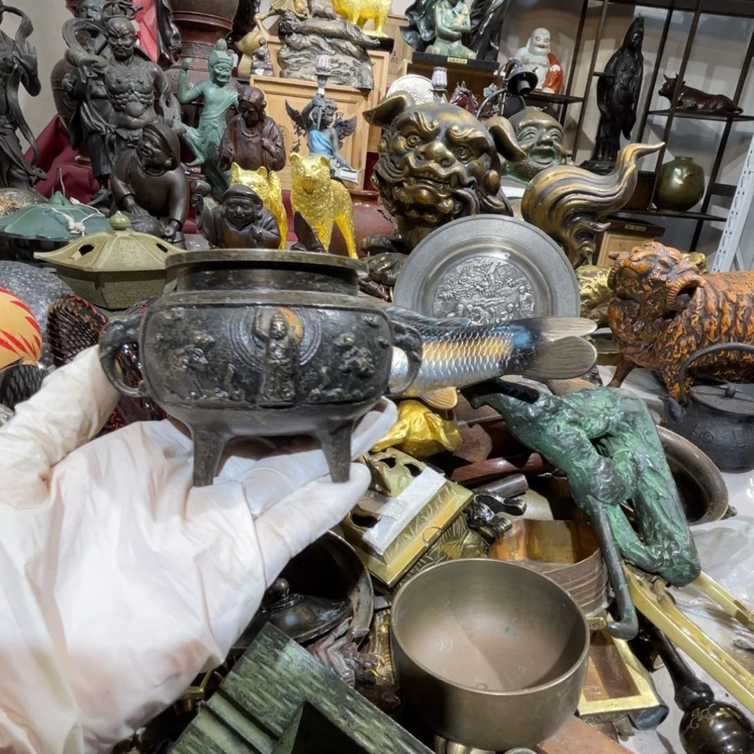 大阪回流铜器摆件13