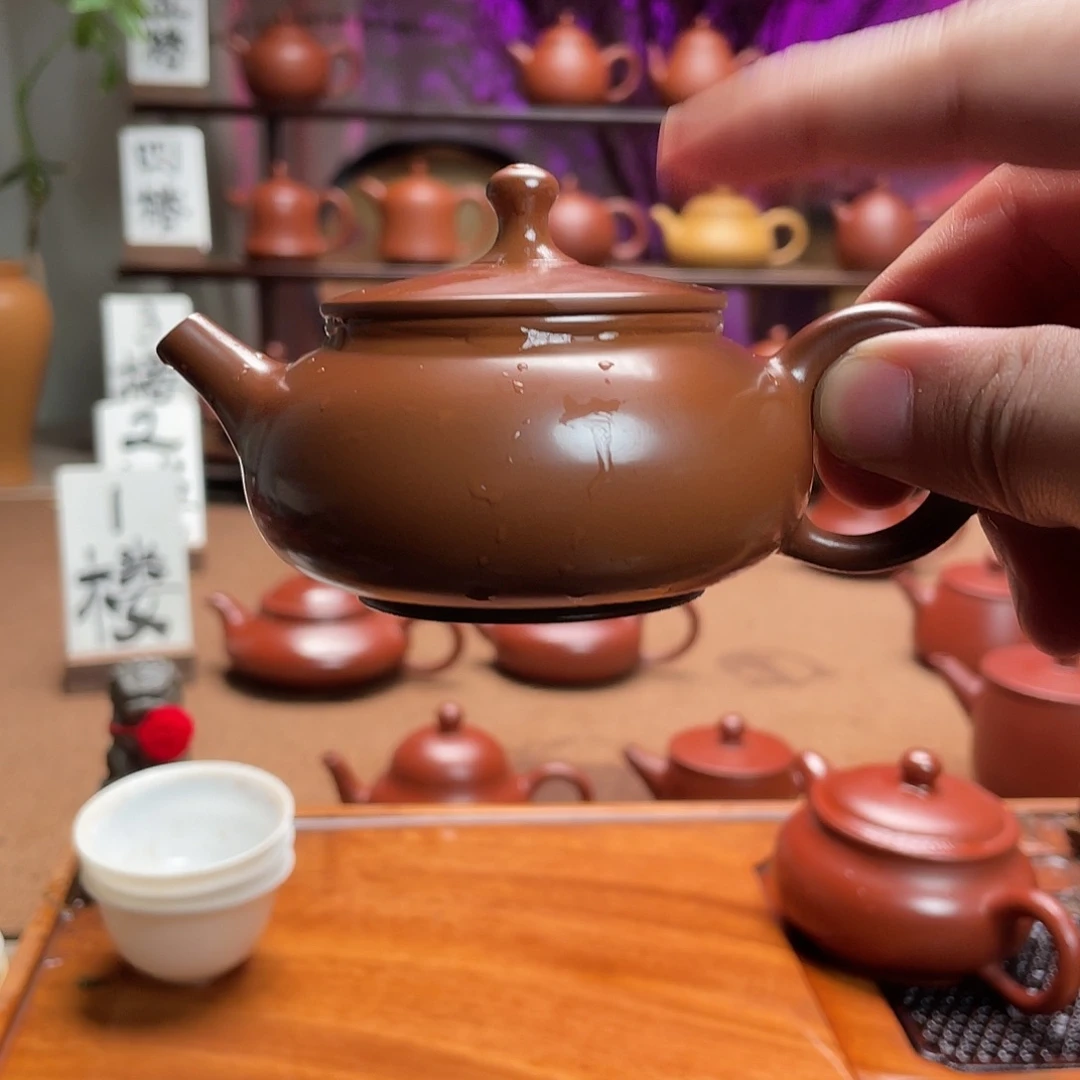 紫砂茶壶老朱泥广源