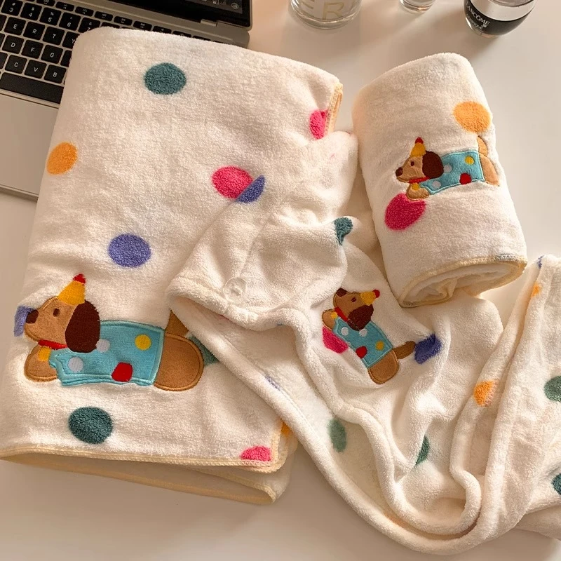 可爱家用浴巾毛巾干发帽包头巾洗澡可穿可裹女生浴室卫生间擦身子