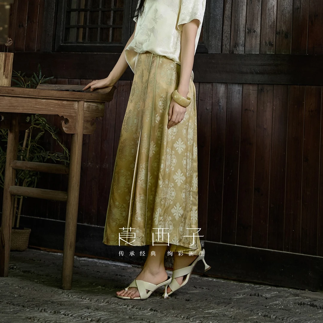 【苏音】中式国风女装半身裙中国风日常民族风气质复古时尚新款裙子
