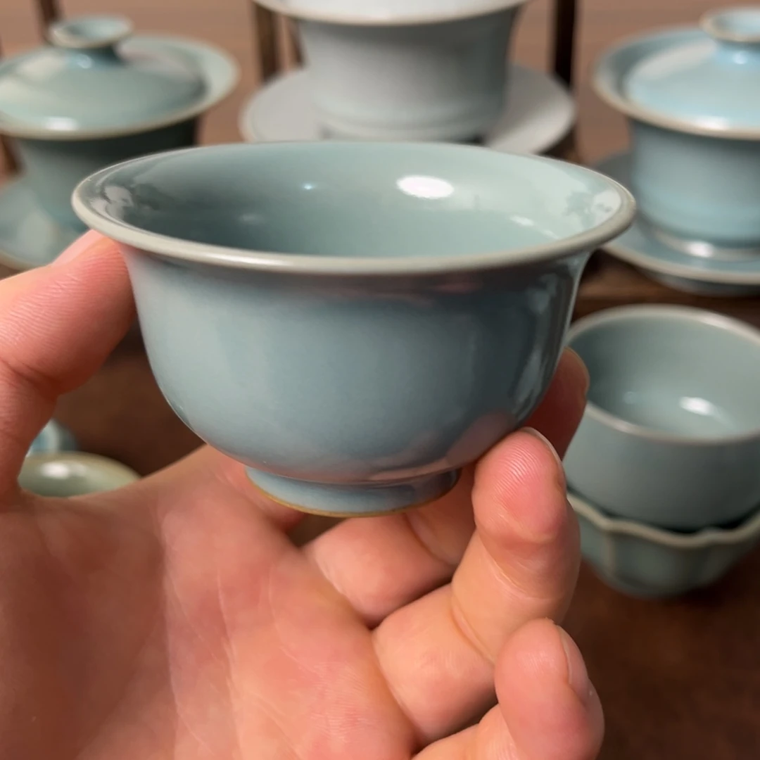 压手杯天青釉全品