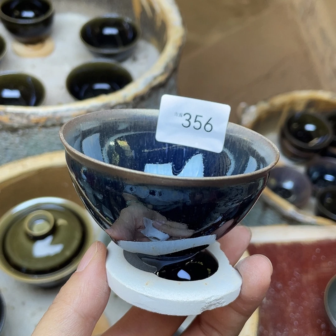 茶盏356 福临号建盏柴烧微瑕