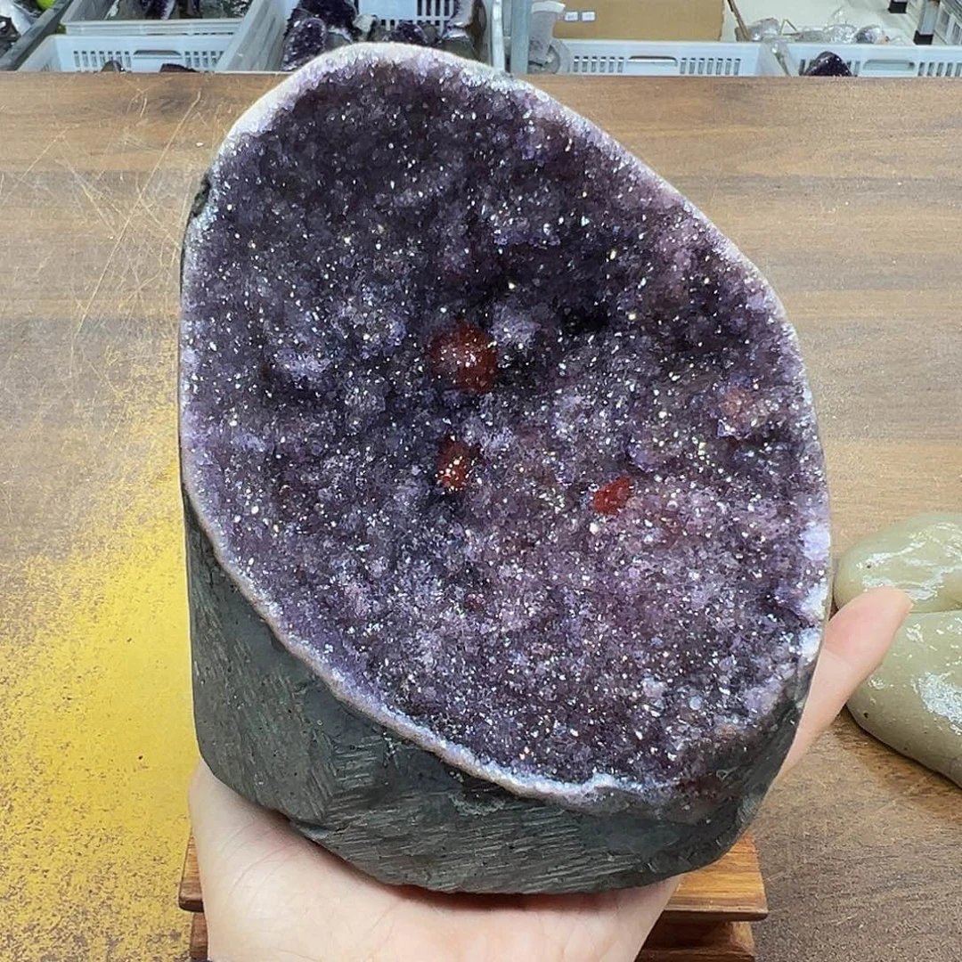 紫晶摆件未镶嵌晶体