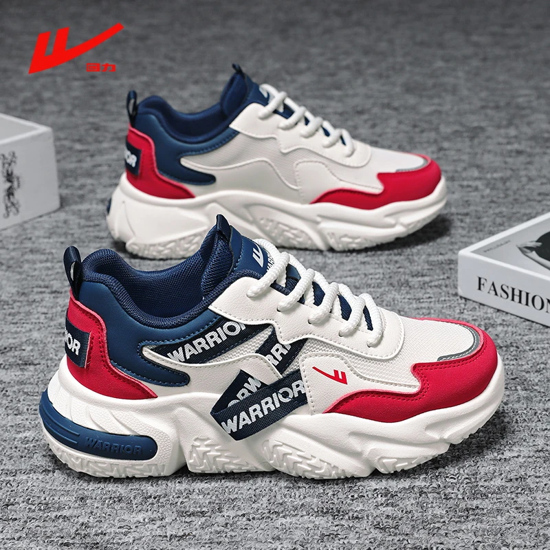 回力女鞋厚底老爹鞋女款2025新款秋季增高鞋子网面透气休闲运动鞋