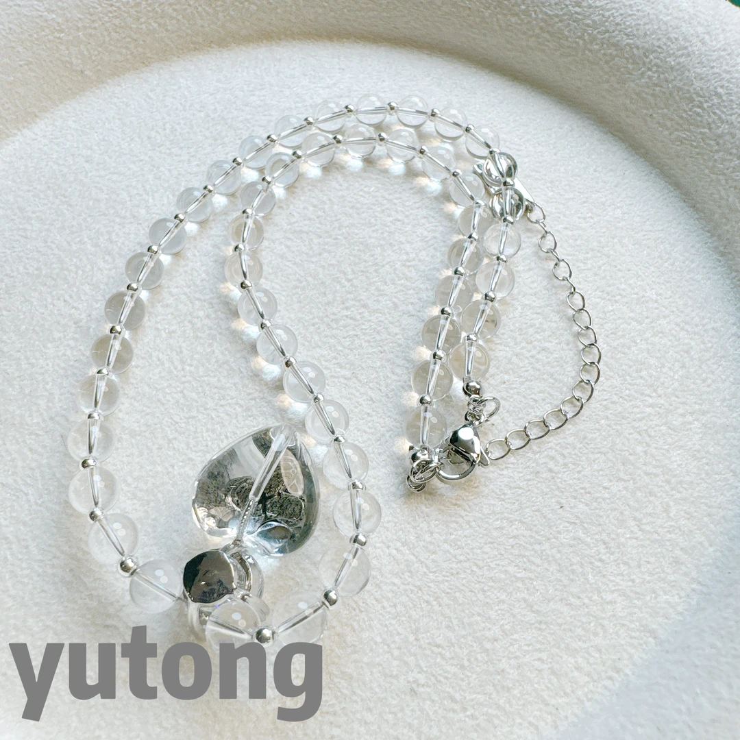 铜合金仿水晶项链 【雨桐轻奢饰品】设计款项链YT02883