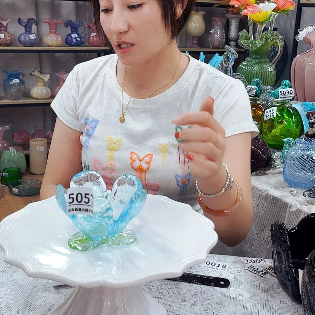 5057 花碗家悦琉璃摆件福利