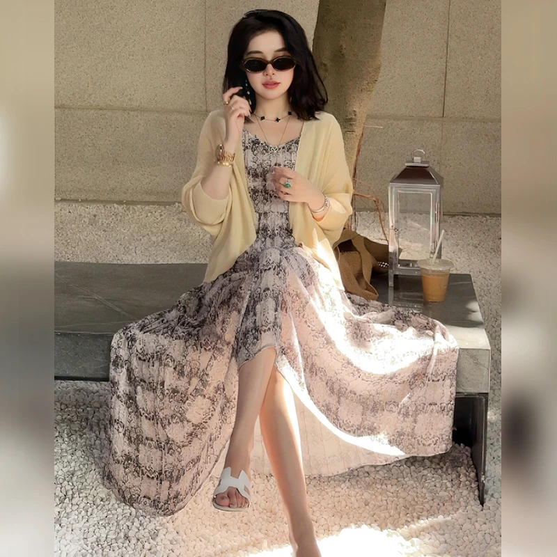 【Linda姐高端线】夏季新款时尚气质显瘦吊带连衣裙AS5LYH0422