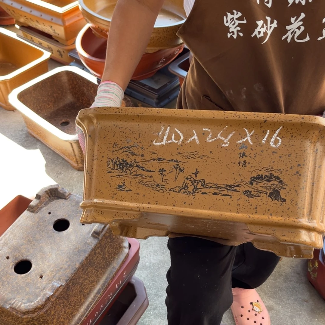 紫砂花盆盆景艺术