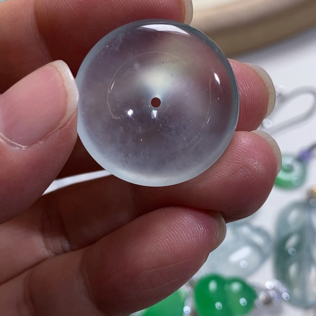 翡翠未镶嵌吊坠(不含链)平安扣