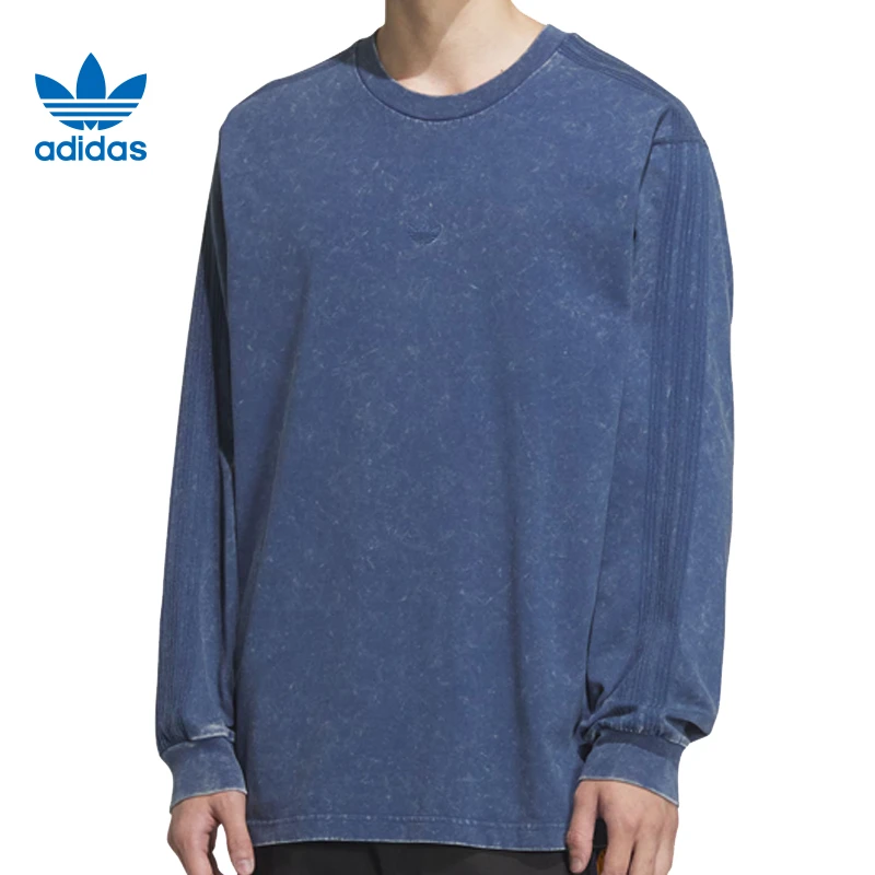 【玩球穿搭】adidas阿迪达斯三叶草男子运动流光风长袖T恤KA6760