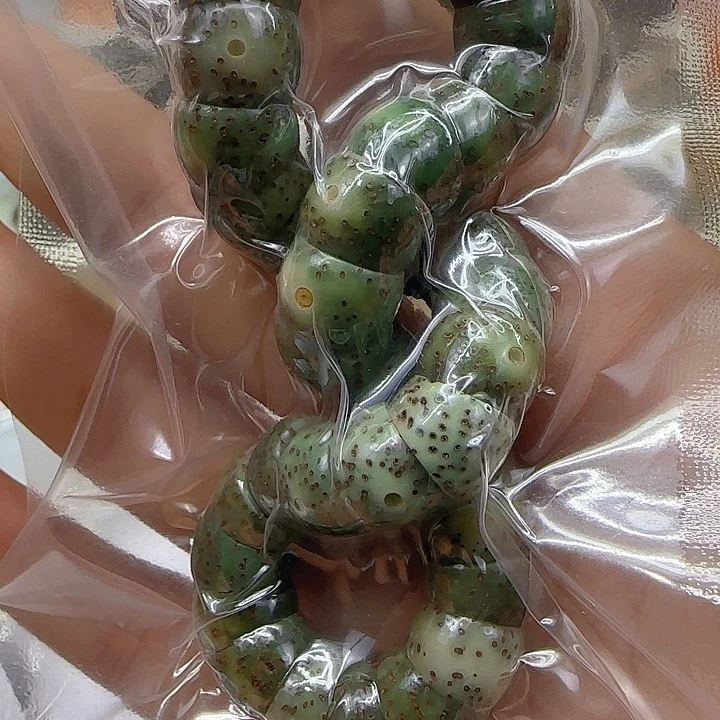 星月菩提手串62荣耀绿星月菩提1.0大肠单圈