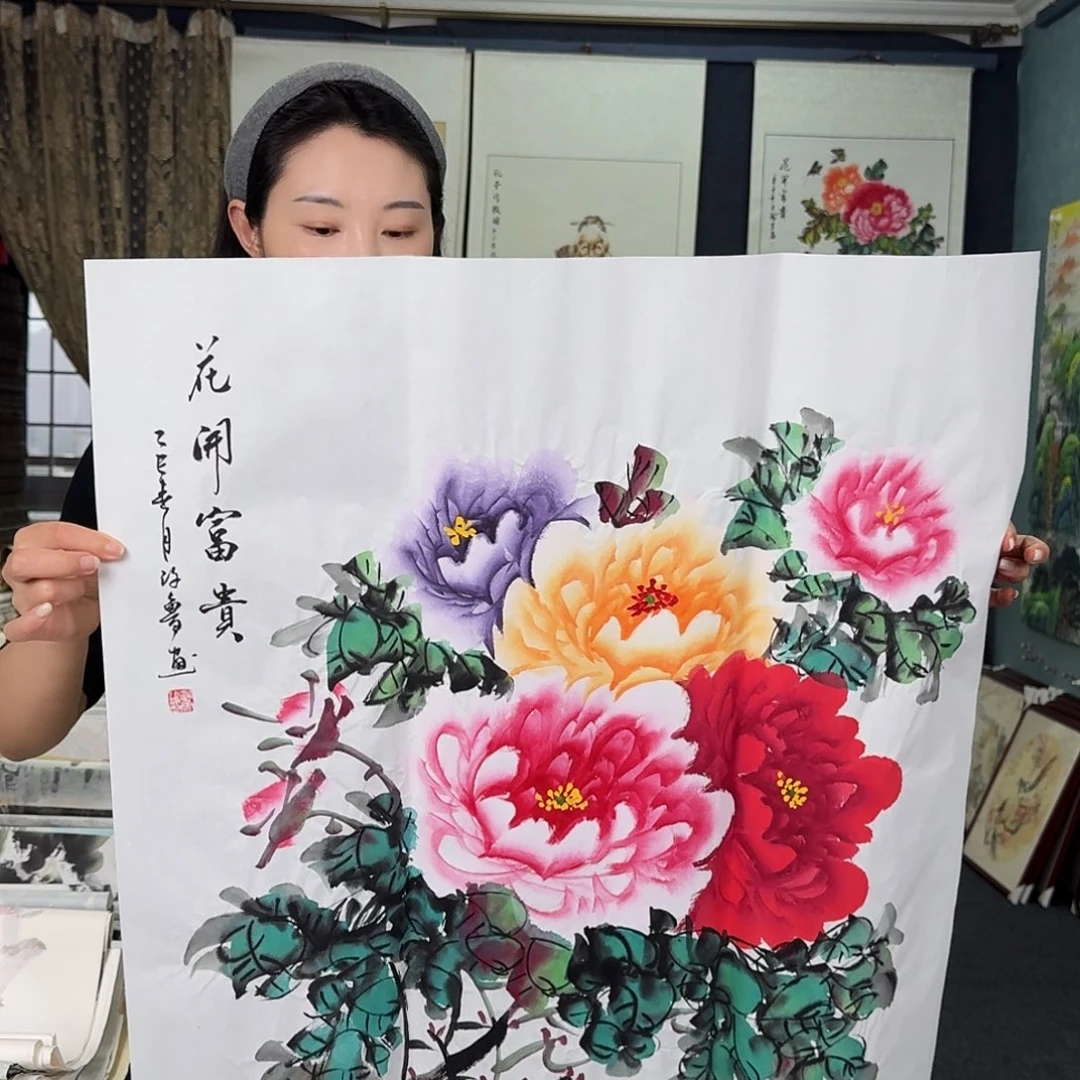 纯手绘国画作品作品