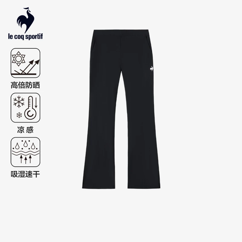 乐卡克公鸡2025夏季女运动休闲凉感长裤吸湿速干裤子L252WJPOPT01