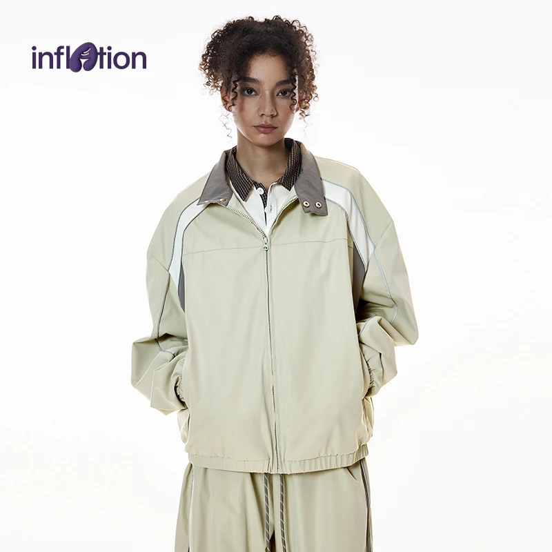 膨胀潮牌机能复古运动25秋季新品美式休闲风赛车服夹克男女同款