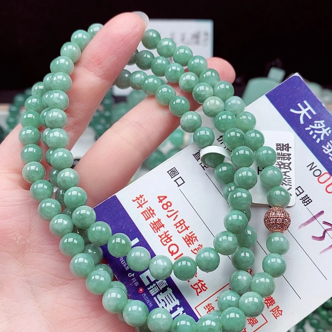 翡翠未镶嵌毛衣链