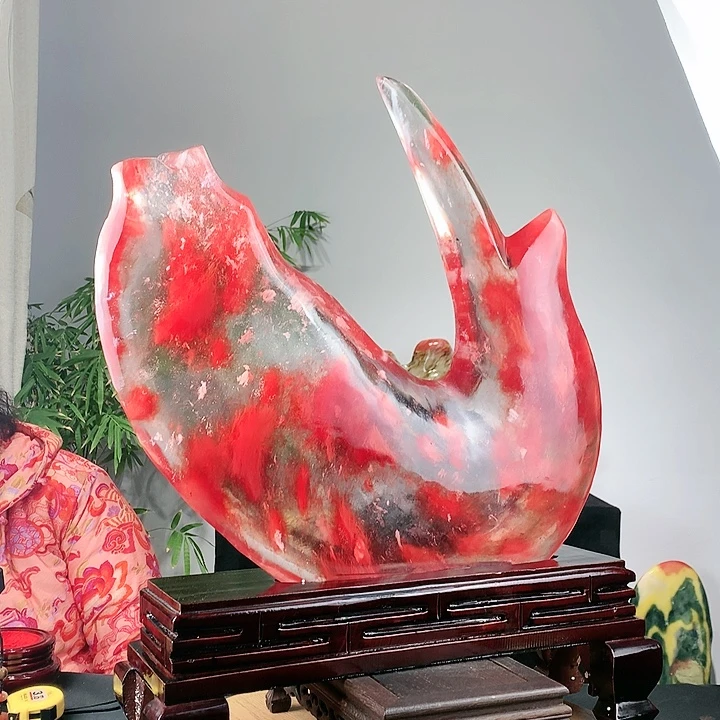 石材红水晶年年有鱼