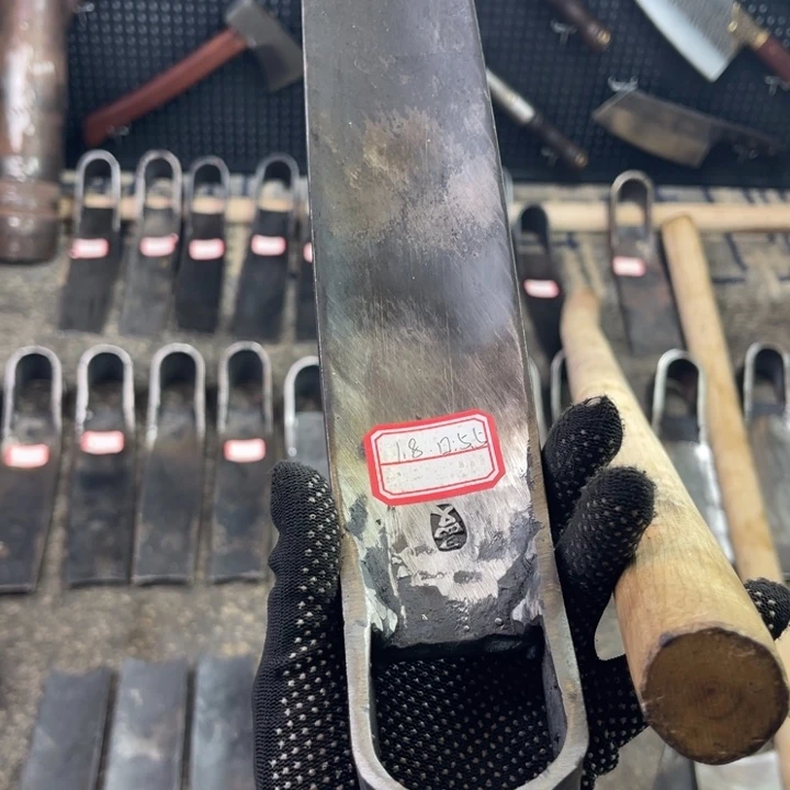 微***熏龙泉手工制作工艺锄头炮管一套
