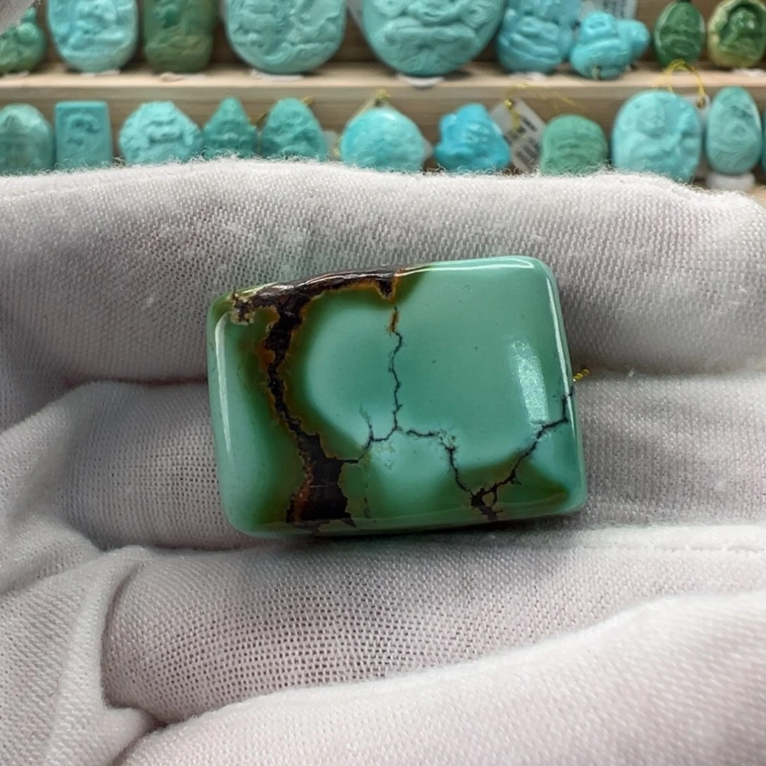 未镶嵌绿松石随形19.8mm