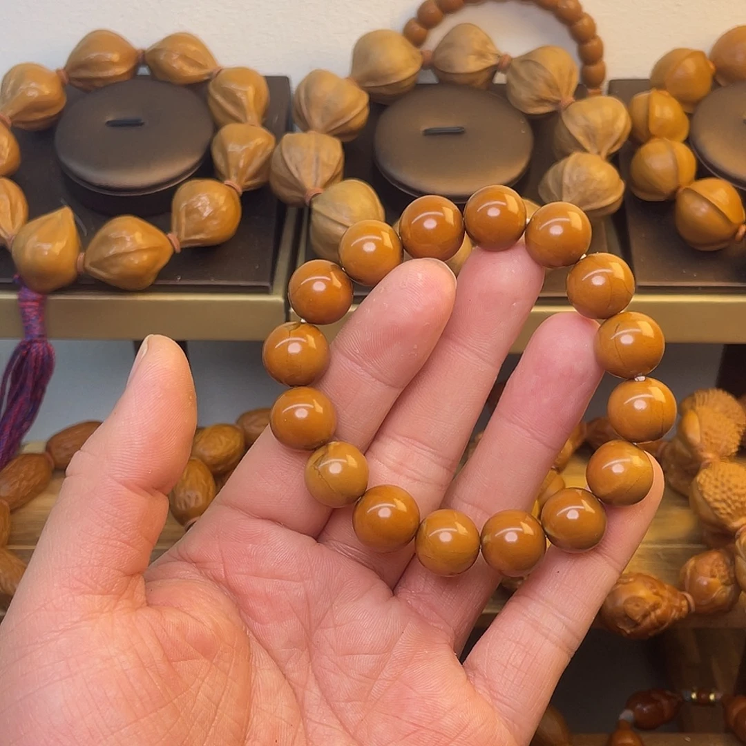 ╰***丶手串/手链橄榄核1.3正圆 瑕疵