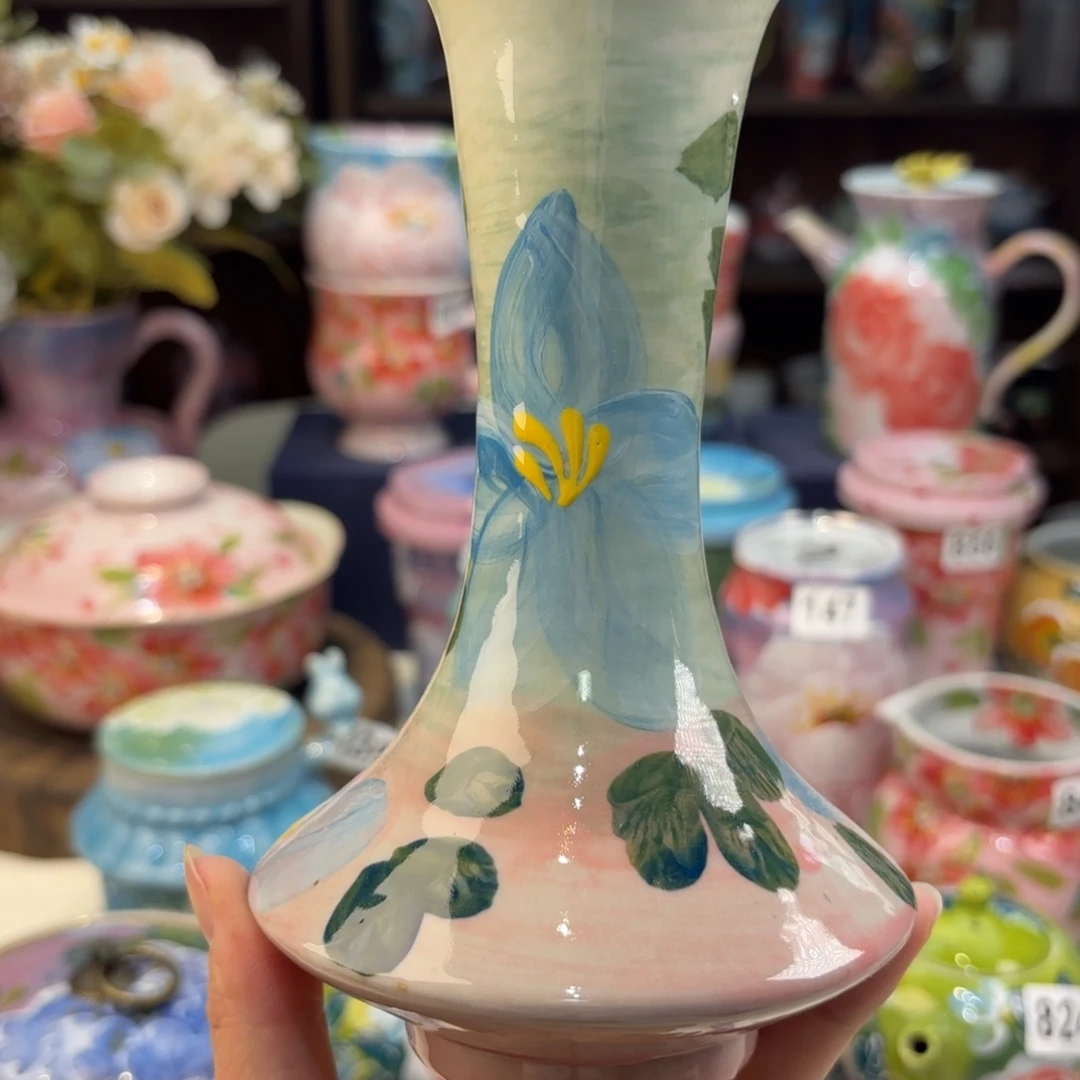 景德镇手绘高温釉下彩陶瓷茶具