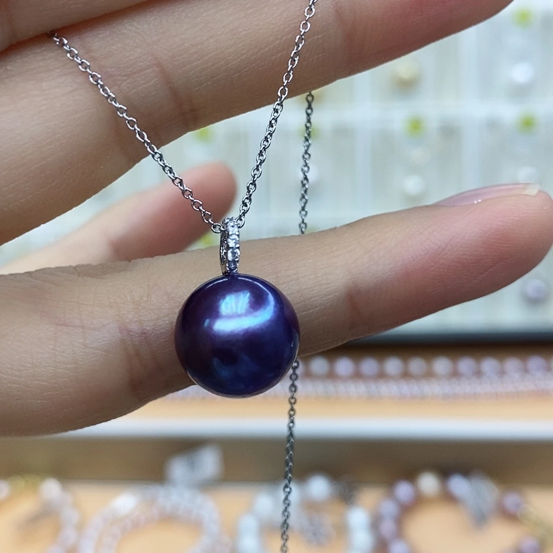 颈饰合金淡水珍珠