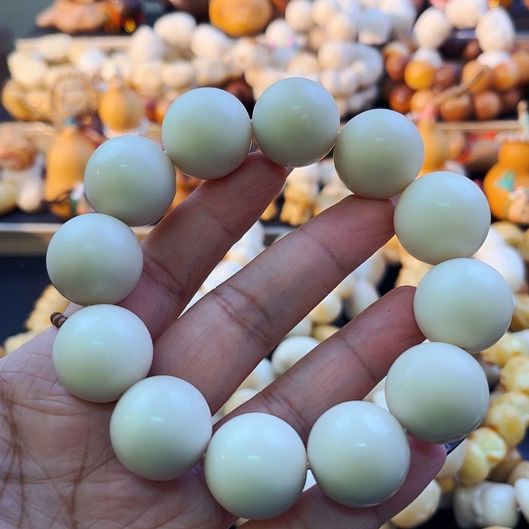 手串菩提根/象牙果圆珠瑕