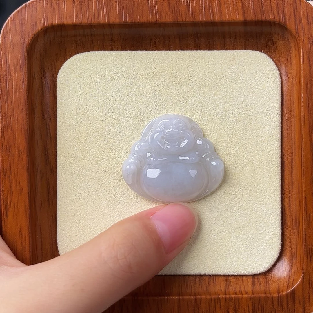 翡翠未镶嵌颈饰佛公