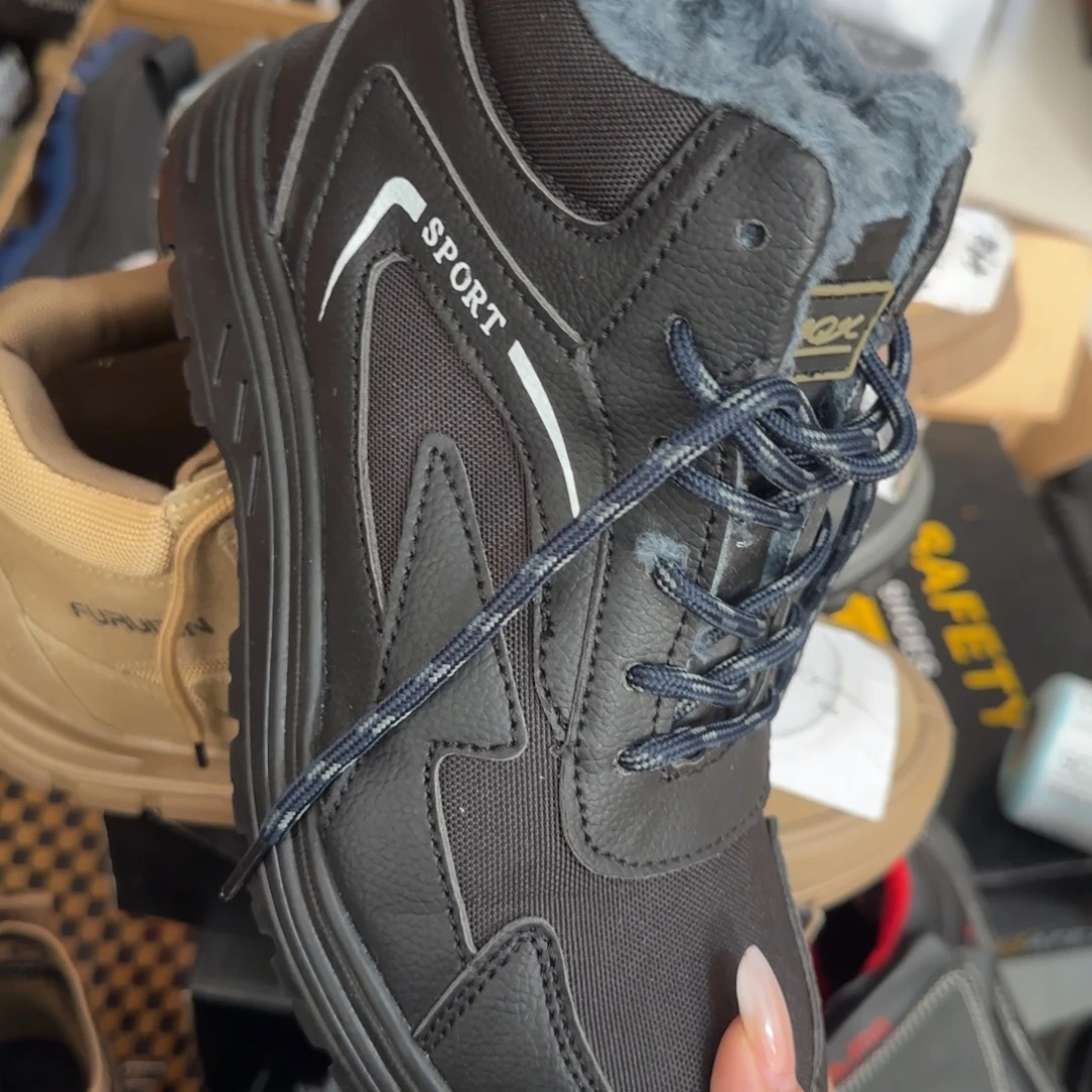 40码黑皮橡胶底棉鞋