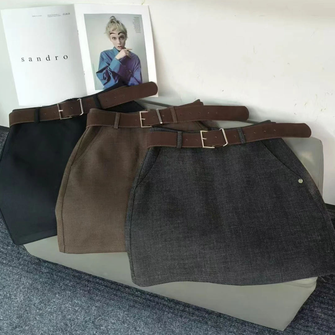 【海南肉丝】28553韩系时尚百搭短裙