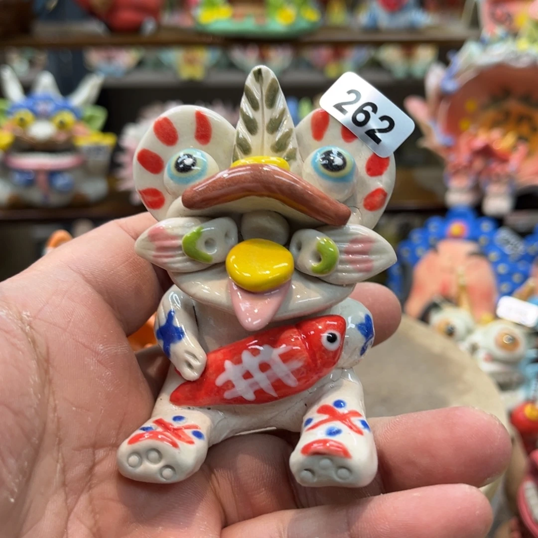 陶瓷纯手工抽象陶瓷摆件微瑕262