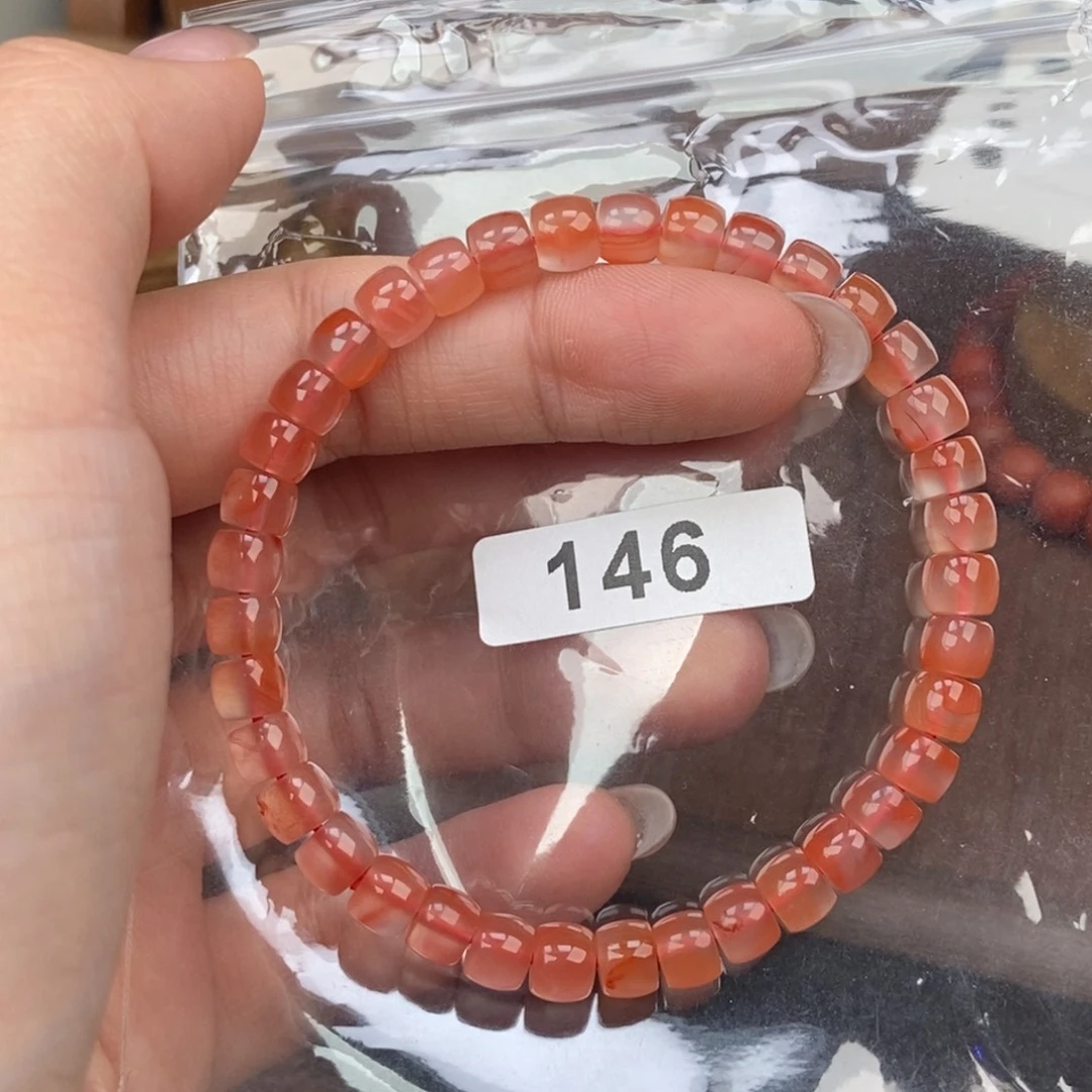 南红玛瑙未镶嵌手链