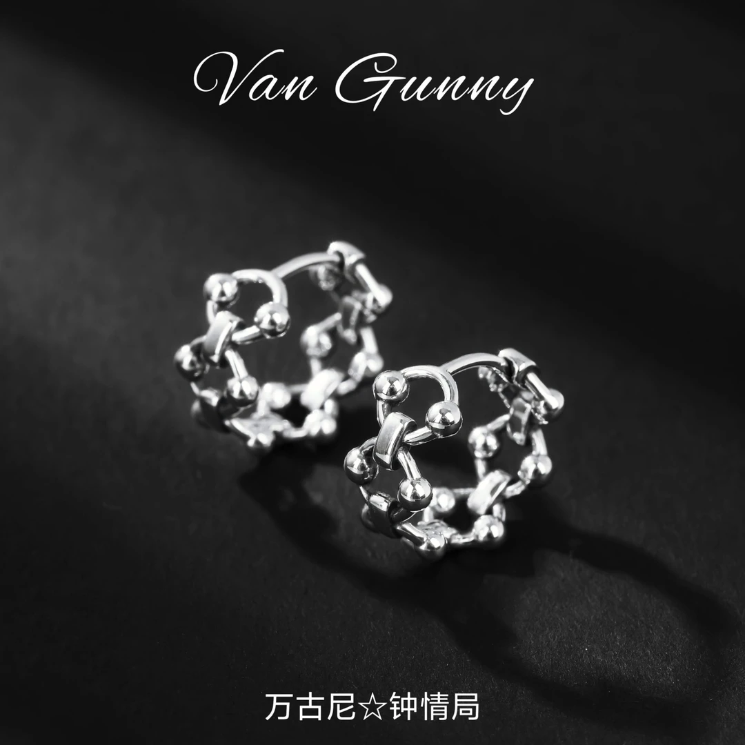 925银耳饰 【晴天】耳环时尚百搭休闲INS穿搭配饰耳环耳饰耳钉E6109