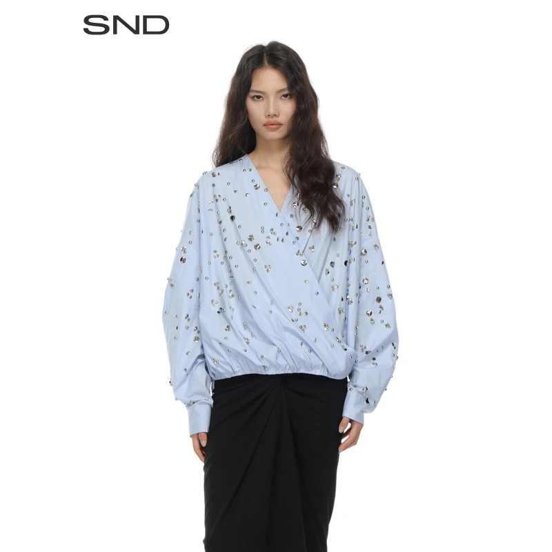 【DVN 设计师品牌】SND SS25 立体褶饰V型上衣